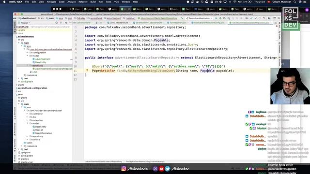 E-Ticaret Projesi #8 - Spring Data JPA ile ElasticSearch Entegrasyonu смотреть онлайн