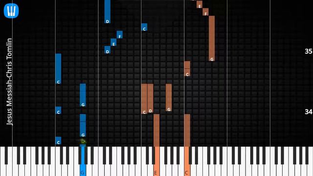 🎹Jesus Messiah, Solo & Chord, Chris Tomlin, Synthesia Piano смотреть онлайн