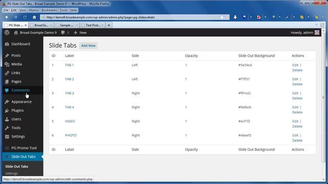 Slide Out Tabs Plugin for WordPress смотреть онлайн