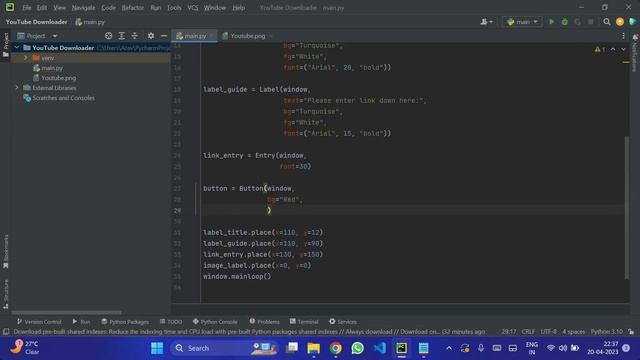 Python Project #6 | YouTube Video Downloader смотреть онлайн