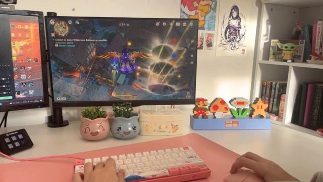 Early Morning Sunrise Genshin Impact Gameplay + Across The Wilderness Event ASMR | Keyboard ASMR смотреть онлайн