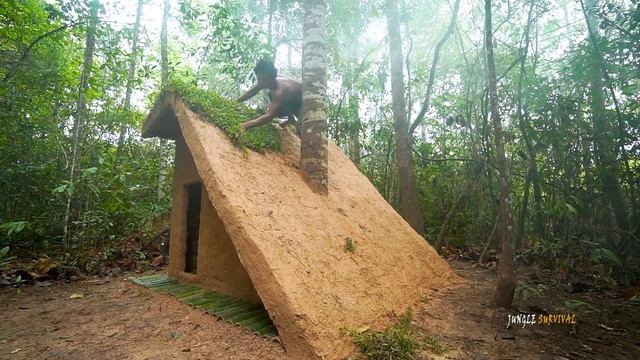 Building a Primitive House With the most Beautiful Around Bamboo Swimming Pool смотреть онлайн