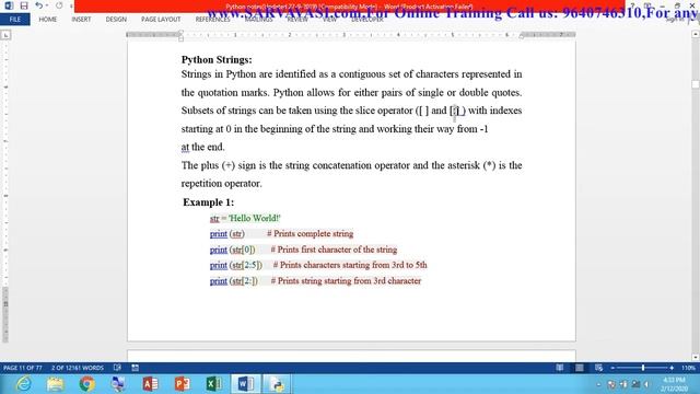 Online Core Python Programming (Data Types) Day-2 #SARVAVASI смотреть онлайн