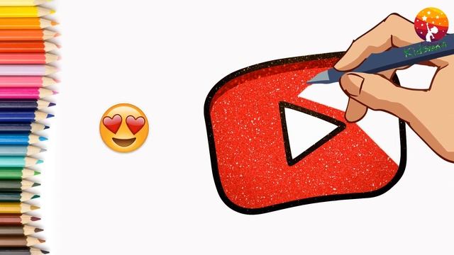 Draw a youtube button! Рисуем кнопку Ютуба! | बच्चों के लिए आसान ड्राइंग | 孩子們的簡單繪畫 | KidsMan! смотреть онлайн