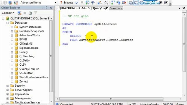 Giới thiệu về Store Procedure trong MS SQL Server (Phần 1/2) смотреть онлайн
