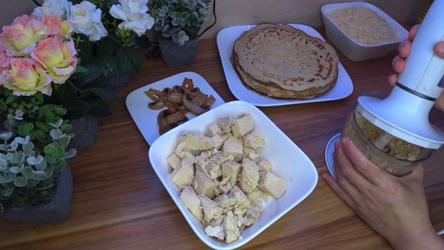 «МЕРЗА КХАЧА»БЛИННЫЙ ПИРОГ С КУРИЦЕЙ И ГРИБАМИ? #Блинный_пирог #Кулинария смотреть онлайн