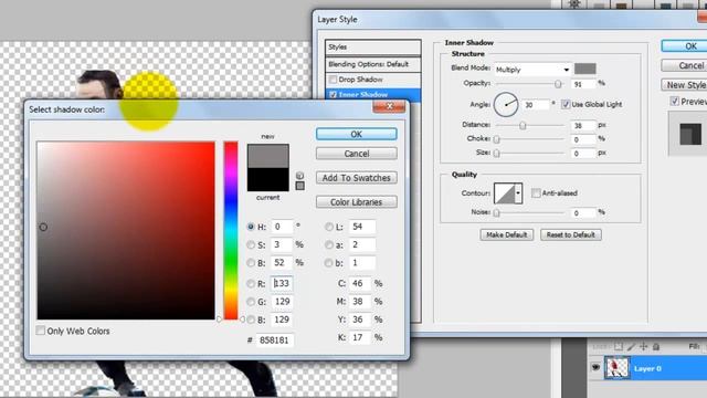Como colocar efeito sombra no photoshop cs5 смотреть онлайн