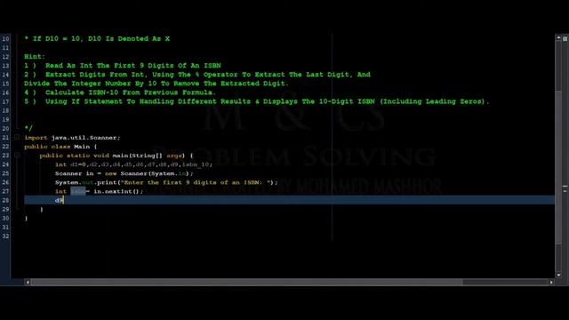 Write A Program To Calculate & Display International Standard Book Number ISBN-10 | Java смотреть онлайн