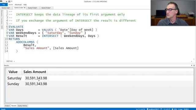 INTERSECT  - DAX Guide