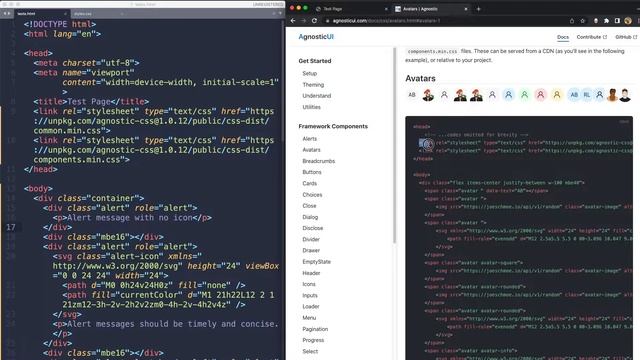 AgnosticUI Docs + CSS Package Usage смотреть онлайн