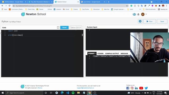 JSON Package in Python | Convert JSON to Python and vice versa | Complete Python Playlist смотреть онлайн