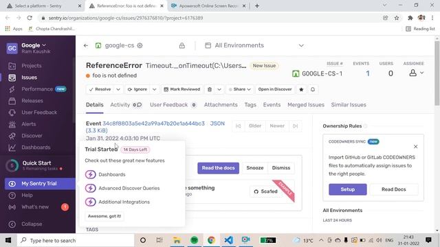 sentry.io with node js in hindi смотреть онлайн