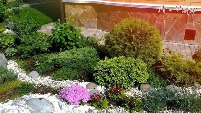 ?Классные идеи для обустройства частного двора и сада / Examples of landscape design / A - Video смотреть онлайн