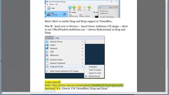 Enable Drag and Drop support in VirtualBox смотреть онлайн