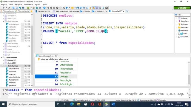 MYSQL INSERT / DELETE / UPDATE смотреть онлайн