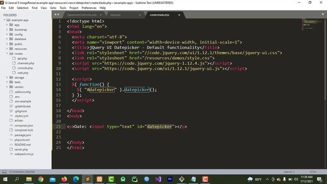 jQuery date picker use in laravel Change date format using jQuery date picker in laravel смотреть онлайн
