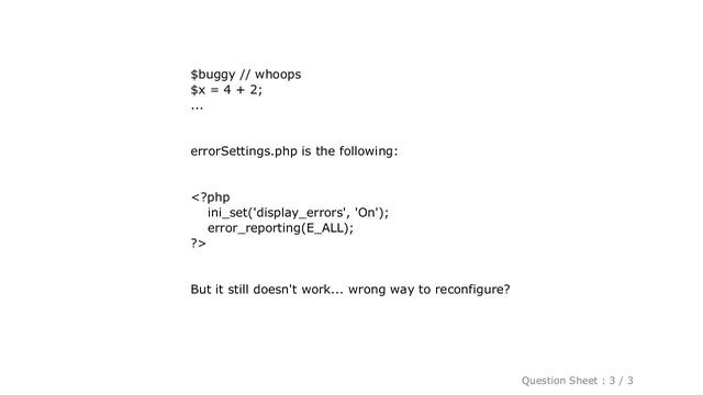 HTML : How to have PHP display errors? (I've added ini_set and error_reporting, but just gives 500 смотреть онлайн