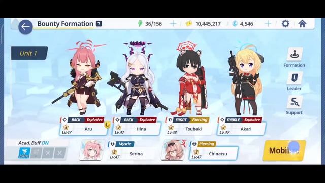 Blue Archive | 3 Star Overpass H | Bounty - Overpass | Low Level F2P смотреть онлайн