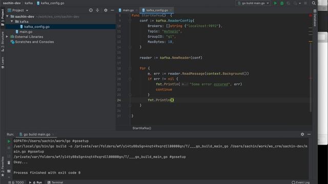 Run Kafka Consumer in GoLang - From Scratch смотреть онлайн