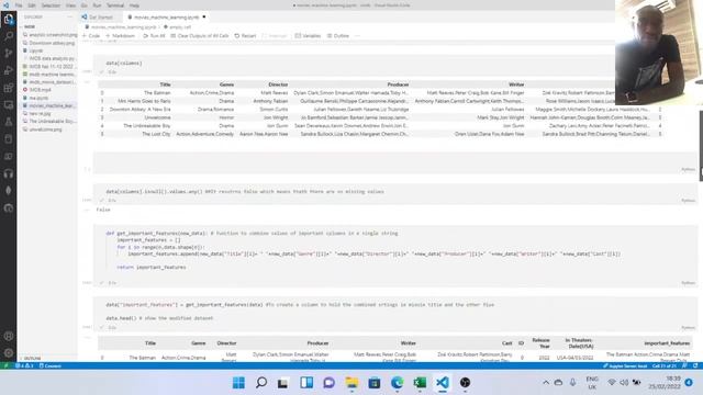 Project 12:Movie to see machine learning recommender system made using Python and Jupyter Notebook смотреть онлайн