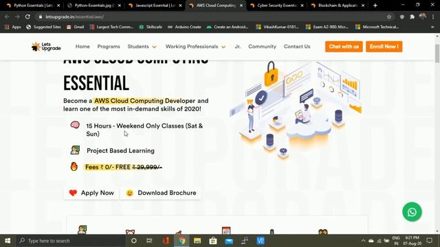 LEARN TOP 5 DEMANDING COURSE FOR FREE || PYTHON ||BLOCKCHAIN|| JAVASCRIPT||AWS CLOUD||CYBER SECURIT смотреть онлайн