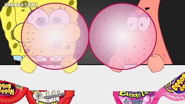 🏆 SpongeBob Patrick Red Food Mukbang Hubba Bubba Eyeball jelly смотреть онлайн
