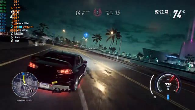 NFS Heat on i5 5200U 2.2ghz | 8GB RAM | Nvidia Geforce 930M 2GB смотреть онлайн