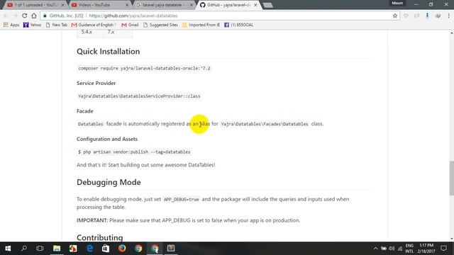 how to install yajra datatable laravel смотреть онлайн