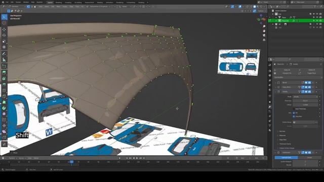 Timelapse car modeling Alfa Romeo Tonale 2023 Part 1 Blender смотреть онлайн