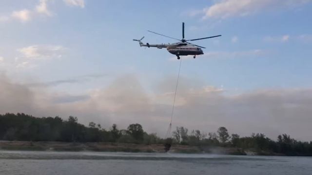 Тушение пожара с вертолета Волгоградская область Иловлинский район смотреть онлайн