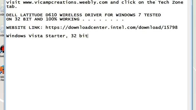DELL LATITUDE D610 WIRELESS DRIVER FOR WINDOWS 7 32 BIT -100% WORKING - THE VICAMP GROUP смотреть онлайн