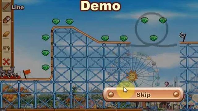 ROLLER COASTER CREATOR 2 - Flash Game - Casual Gameplay смотреть онлайн