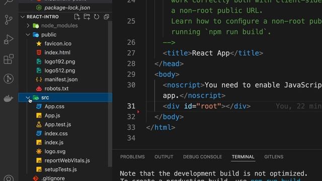 Introduction to React- Project structure explained смотреть онлайн