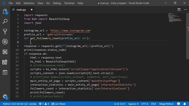 Web Scraping Instagram with Python using Multiple Threads and BeautifulSoup смотреть онлайн