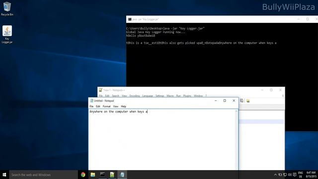 [Windows] Java Global Keylogger Demonstration смотреть онлайн