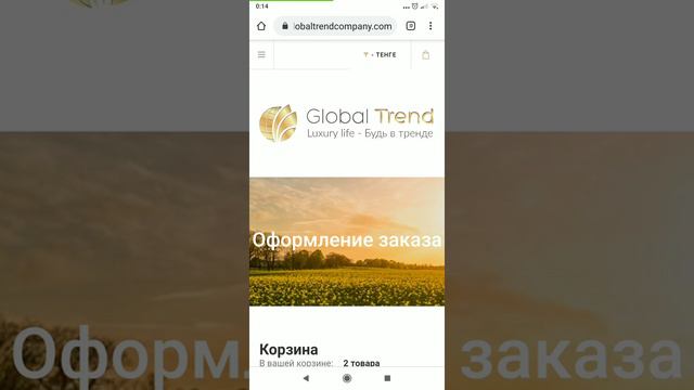 Как оформить заказ/активацию для регистрации в компании Глобал Тренд Компани смотреть онлайн