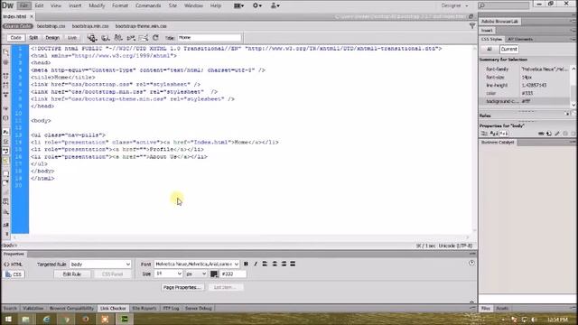 How to make Simple Tab menu Using Bootstrap and Dreamweaver смотреть онлайн
