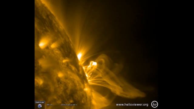 Multiple M-class solar flares from departing sunsport AR2290 смотреть онлайн