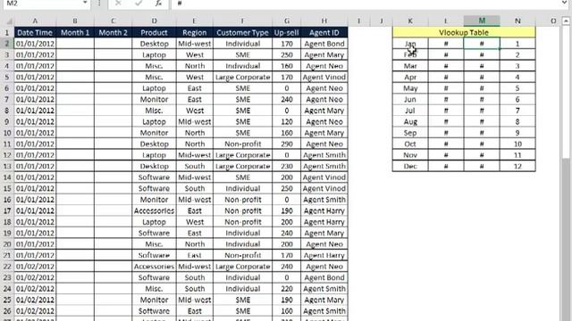 Excel 2013 Video 26 Do a VLOOKUP to the LEFT with two techniques смотреть онлайн