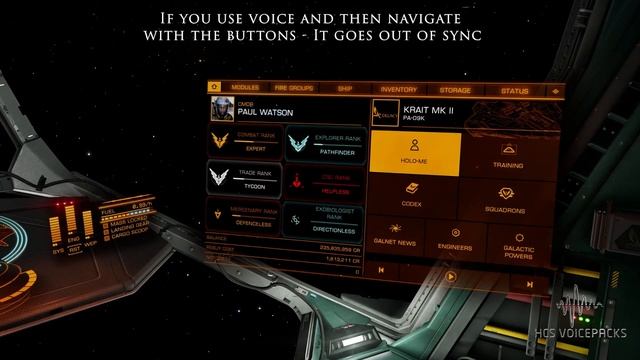 Elite Dangerous - Voice Control Panel Commands. смотреть онлайн