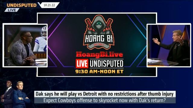 UNDISPUTED - Skip and Shannon react Dak Prescott Confirms He Will Make Return from Injury vs. Lions смотреть онлайн
