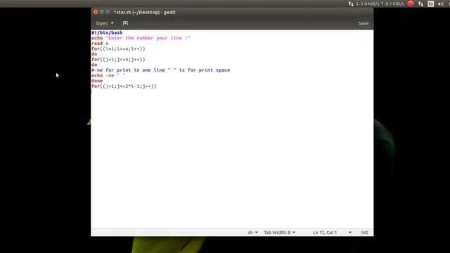 How to print pyramid in shell script with * star | Unix programming | for loop | Nested loop смотреть онлайн