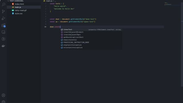 Text carousel using HTML CSS and JAVASCRIPT | pure js | hello dev смотреть онлайн