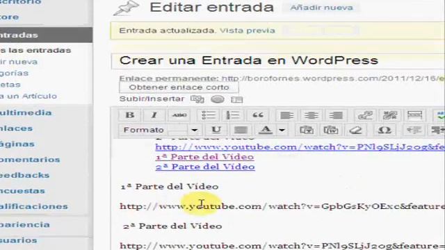 WordPress 03 Insertar Enlaces a Otras Paginas Web смотреть онлайн