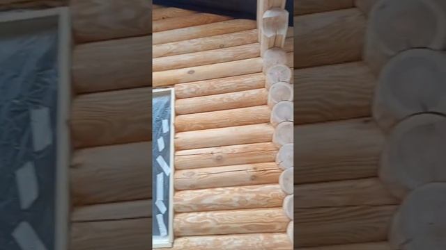 Шлифовка покраска бани из бревна Ставрополь смотреть онлайн