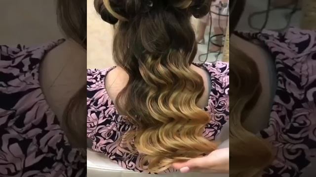 ГОЛЛИВУДСКИЕ ВОЛНЫ... СВАДЕБНАЯ ПРИЧЕСКА смотреть онлайн