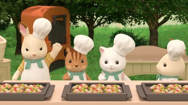 Freya's Happy Diary - The Kids Bakery's Grand Opening ! - | Calico Critters смотреть онлайн