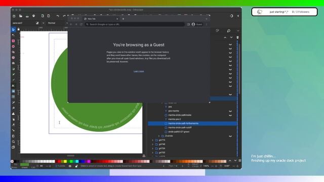 Create with me - Inkscape - Oracle card print prep - Part 1 of 3 смотреть онлайн
