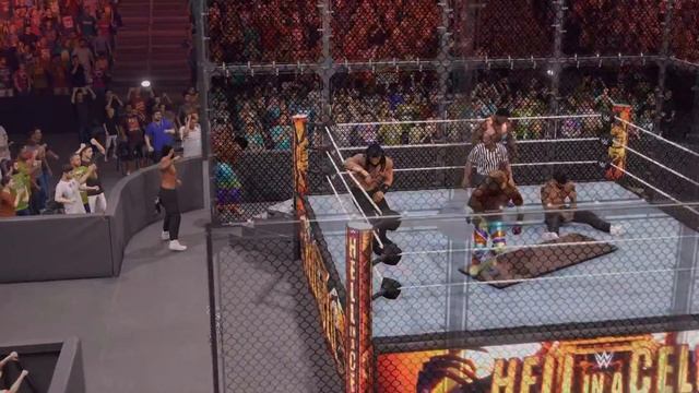 WWE 2K22 - THE NEW DAY VS. BLOODLINE (Hell in a Cell) [unedited PS5 Release GAMEPLAY] смотреть онлайн