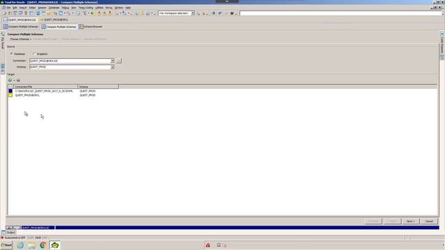 How to compare database environments with multi-schema compare in Toad for Oracle смотреть онлайн
